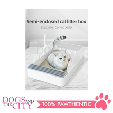 Load image into Gallery viewer, MRCT Cat Litter Box Open Space White Small 40*26*14cm