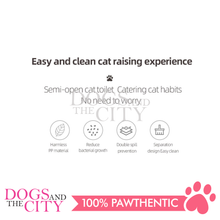 Load image into Gallery viewer, MRCT Cat Litter Box Open Space White Small 40*26*14cm