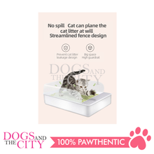 Load image into Gallery viewer, MRCT Cat Litter Box Open Space White Small 40*26*14cm