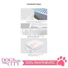 Load image into Gallery viewer, MRCT Cat Litter Box Open Space White Small 40*26*14cm