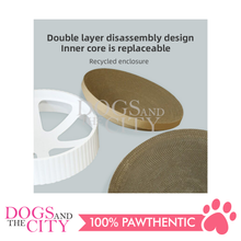 Load image into Gallery viewer, MRCT Compass Pet Scratcher XL White 460*460*100mm
