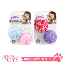 Load image into Gallery viewer, PAWISE  28141 2.5" Rattle Wool Ball w/Tail  Cat Toys dia 6cm