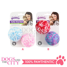 Load image into Gallery viewer, PAWISE  28141 2.5" Rattle Wool Ball w/Tail  Cat Toys dia 6cm