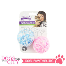 Load image into Gallery viewer, PAWISE  28141 2.5" Rattle Wool Ball w/Tail  Cat Toys dia 6cm