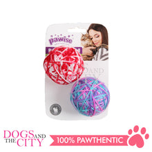 Load image into Gallery viewer, PAWISE  28141 2.5" Rattle Wool Ball w/Tail  Cat Toys dia 6cm