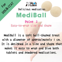 Load image into Gallery viewer, VET&#39;S LABO 16772 Japanese Medi Ball for Dog Cheese Flavor Treat 15pcs 20g