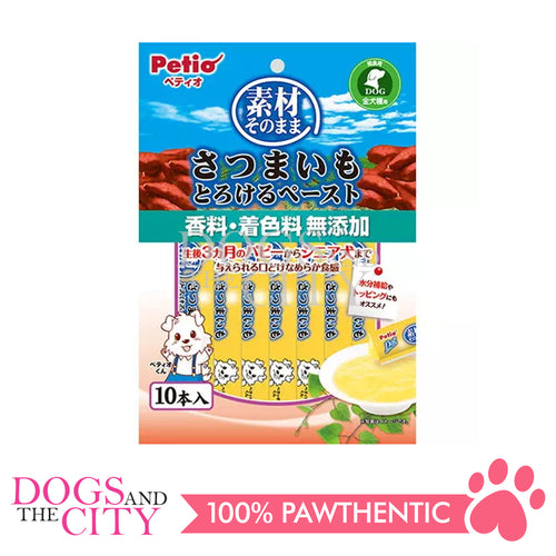 PETIO W13804  Sweet Potato Melty Paste 10pcs Dog Treats