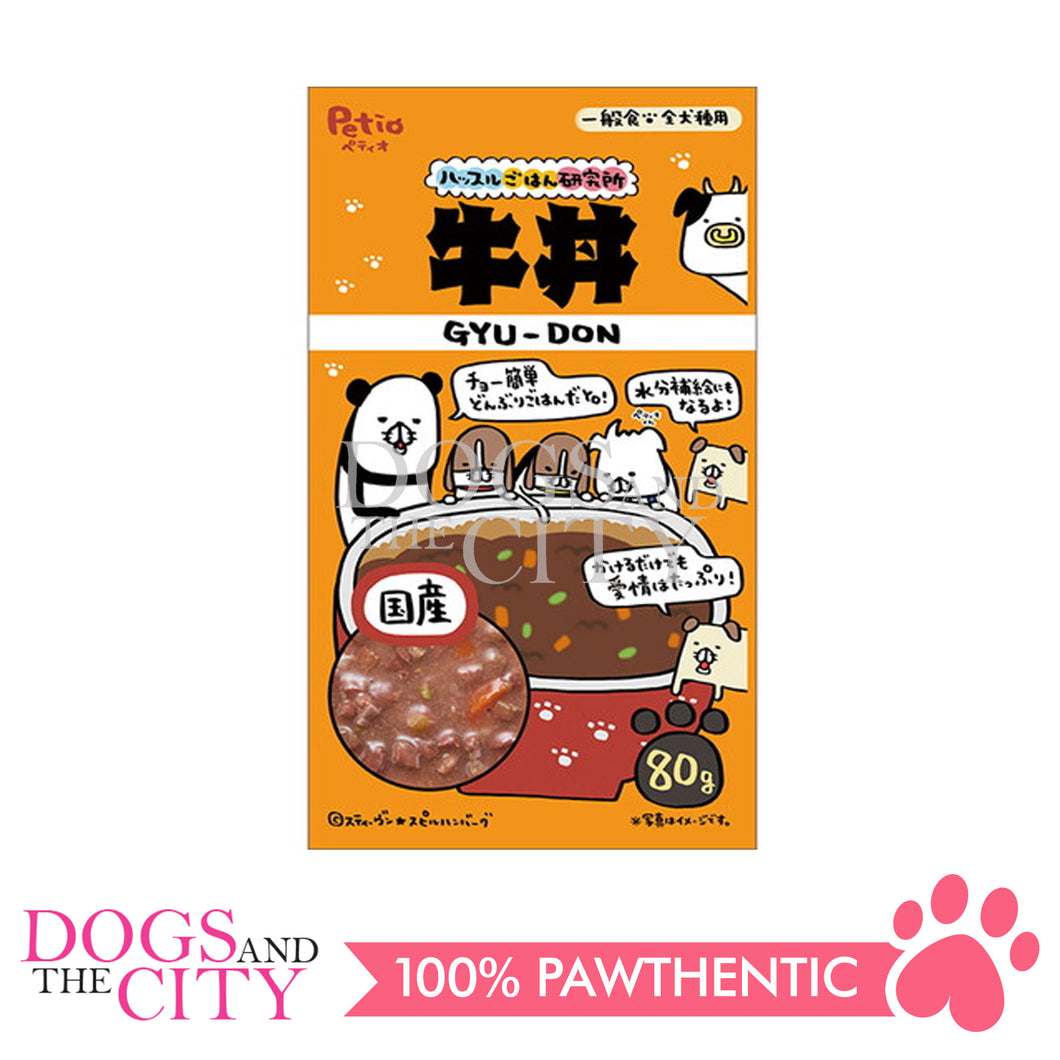 PETIO W14209 Hustle Meal Gyudon 80g for Dogs