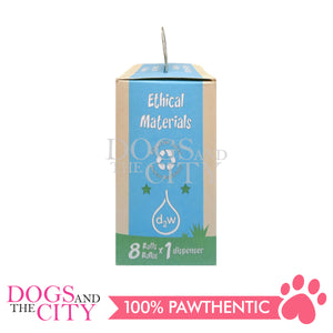 GKDC07 Green Sheep Biodegradable Pet Poop Bag with Dispenser 8 rolls