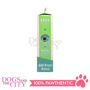 GKDC12 Green Sheep Compostable Pet Poop Bags 100% Biodegradable 4 Rolls for Dog
