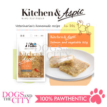 Load image into Gallery viewer, VET&#39;S LABO 16958 Kitchen &amp; Aspic Dog Salmon and Colorful Vegetables Japanese Jelly Dog Food 80g