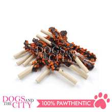 Load image into Gallery viewer, PETTO BAKE ARTISAN DOG TREATS Chicken and Pumpkin Flavor Milk Dental Bone 100g