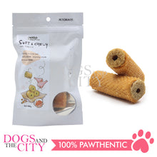 Load image into Gallery viewer, PETTO BAKE ARTISAN DOG TREATS Puffed Dental Stick Wraps with Chicken 100g
