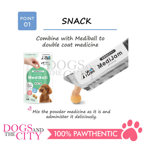 VET'S LABO 16967 Medi Jam Beef Japanese Grain Free Treat for Dog 6g x 8pcs