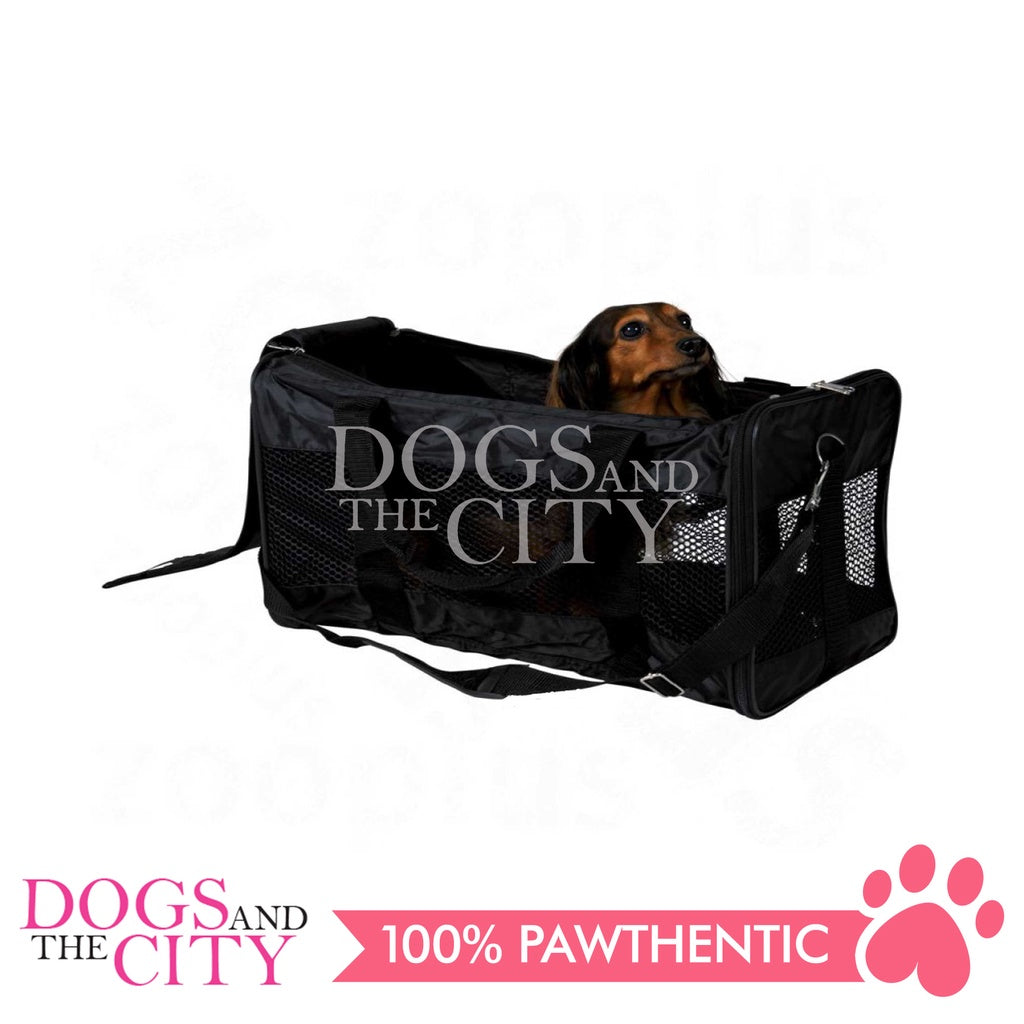 PAWISE 12493 Nylon with Mesh Pet Carrier for Small Breed Dog and Cat 43*25*25cm