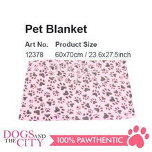 Load image into Gallery viewer, Pawise 12378 Pet Paw Print Blanket for Dog and Cat 60x70cm