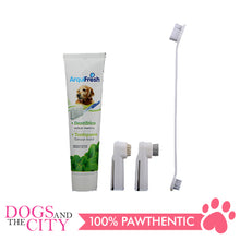 Load image into Gallery viewer, ARQUIVET Dog Toothpaste 100g and Toothbrush Set, Removes Food Debris, Super Easy Cleaning, Dental Care Set for Dog, with 2 Finger Toothbrushes