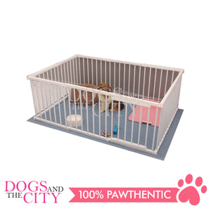 M-BABY Patented Pipe Pet Playpen 50CM high 8 Panels of 93cmx93cmx50cm for Dog and Cat