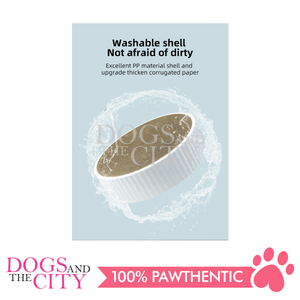 MRCT Compass Pets Corrugated Cat Scratch Replacement Pad Scratcher Inner Core LARGE 40x40x10cm