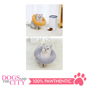 MRCT Pets Protector Cover Collar Soft Plush Pumpkin YELLOW for Dogs and Cats