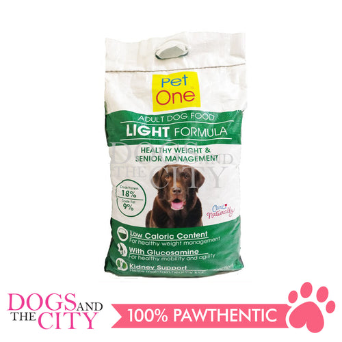 PET ONE Light Dog Dry Food 5kg (For Healthy Weight and Senior dogs)