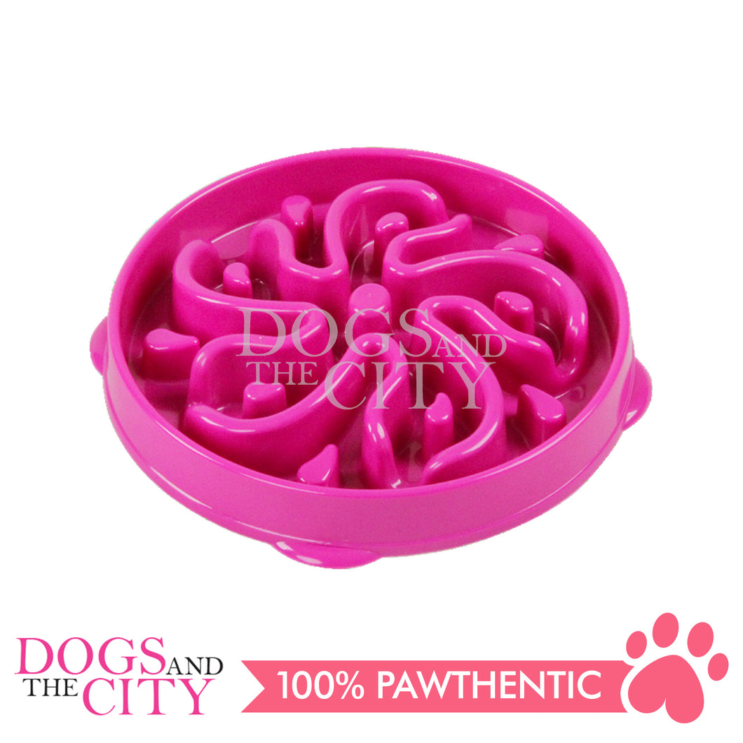 PAWISE 11091 Dog Cat Flower Slow Feeder Interactive Pet Bowl - Small 22cm