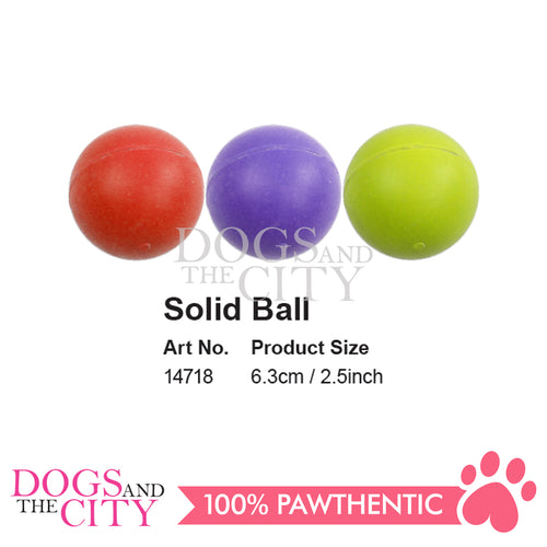 PAWISE  14718 Solid Dental Pet Ball Toy 2.5