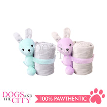 Load image into Gallery viewer, Pawise 15285 Pupply Pastel Life Blanket 2in1 with Dog Toy for Pets Large 70x60cm