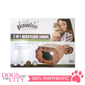 PAWISE 28479 2 in 1 Cat Scratcher House Pad Eco-Friendly 51x38x35.5cm