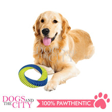 Load image into Gallery viewer, PAWISE 14841 Nylon Braided Donut Dog Toy Play and Chew Small 14cm