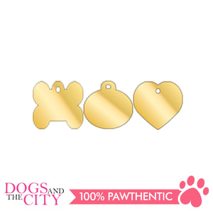 Personalized Pet Tags Heart Shape Small 25x25mm - All Goodies for Your Pet