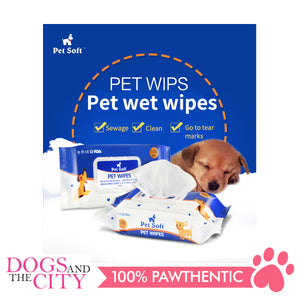 Pet Soft Pet Wipes 100 Count for Dogs and Cats