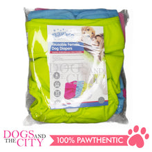 Load image into Gallery viewer, PAWISE 12952 Premium Reusable FEMALE Diapers for Dogs-Small 3pcs/pack