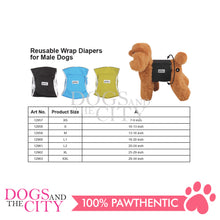 Load image into Gallery viewer, Pawise 12957 Premium Reusable Wrap Diapers for Male Dogs - Extra Small 3pcs/pack