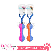 Load image into Gallery viewer, PAWISE 14615 Squeaky Foam Dumbbell w/Handle Interactive Tug and Play Toy for Dogs 18cm