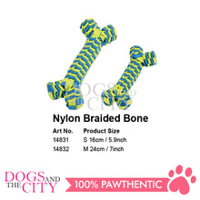 Load image into Gallery viewer, PAWISE  14831 Nylon Braided Bone - Small 18cm for Dogs