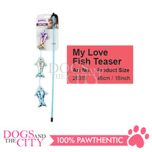 Load image into Gallery viewer, PAWISE 28315 Fishing Life No. 3 Teaser Fishing Rod Toys for Cats