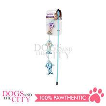Load image into Gallery viewer, PAWISE 28315 Fishing Life No. 3 Teaser Fishing Rod Toys for Cats